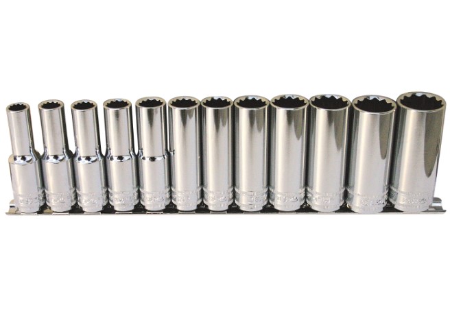 SP - 12PC 1/2 DR 12PT METRIC DEEP SOCKET SET 